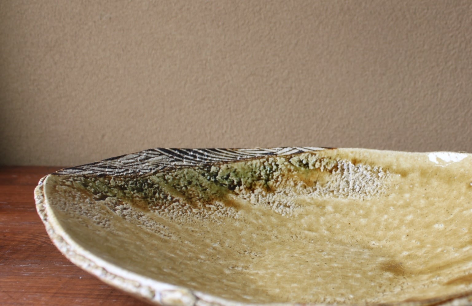 黄瀬戸楕円大鉢 | 棚橋淳陶房ーshop