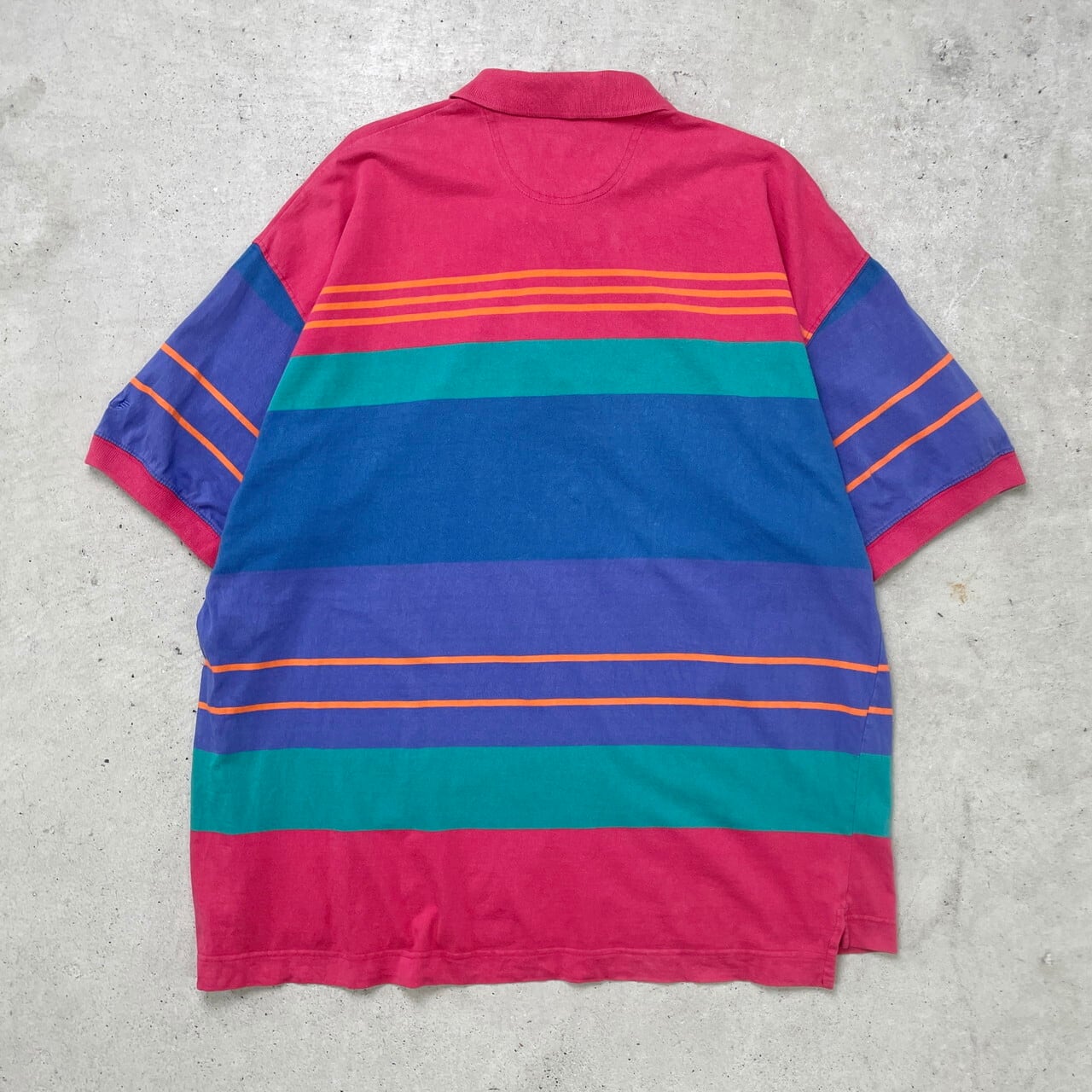 90年代 DOCKERS ドッカーズ ボーダーポロシャツ Tシャツ地 メンズ2XL