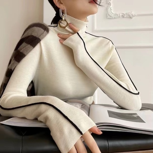 Heap neck sweater in 3 colors S203