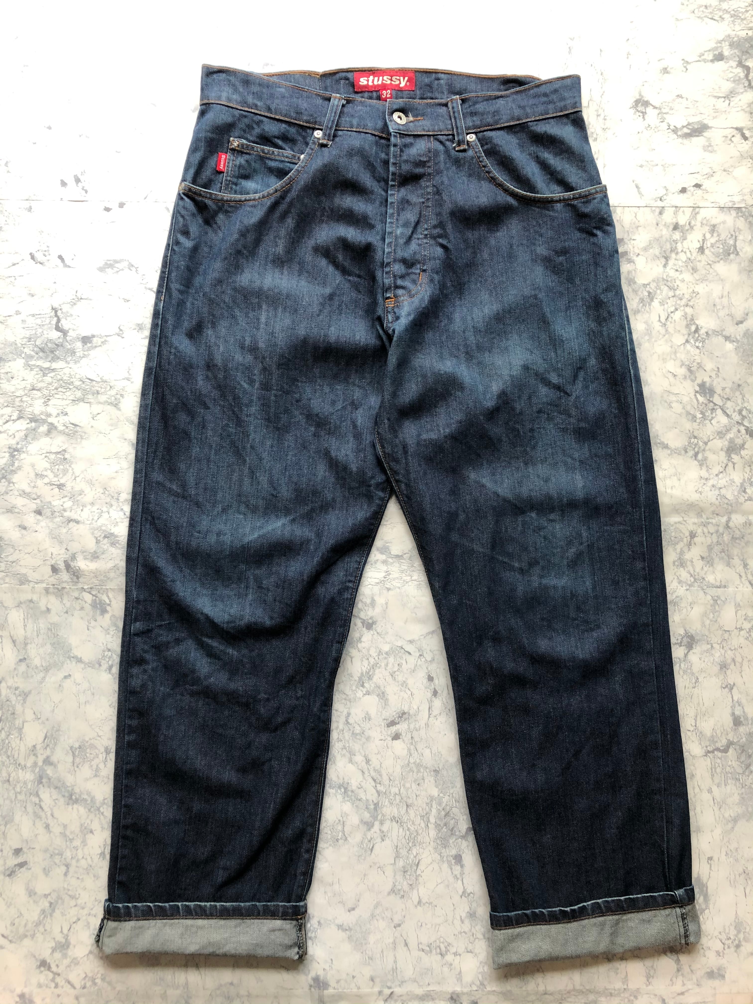 90s USA製 STUSSY 5PKT INDIGO DENIM BARBARA KRUGER TAG OLD 90s USA製 STUSSY 5PKT INDIGO DENIM BARBARA KRUGER TAG OLD