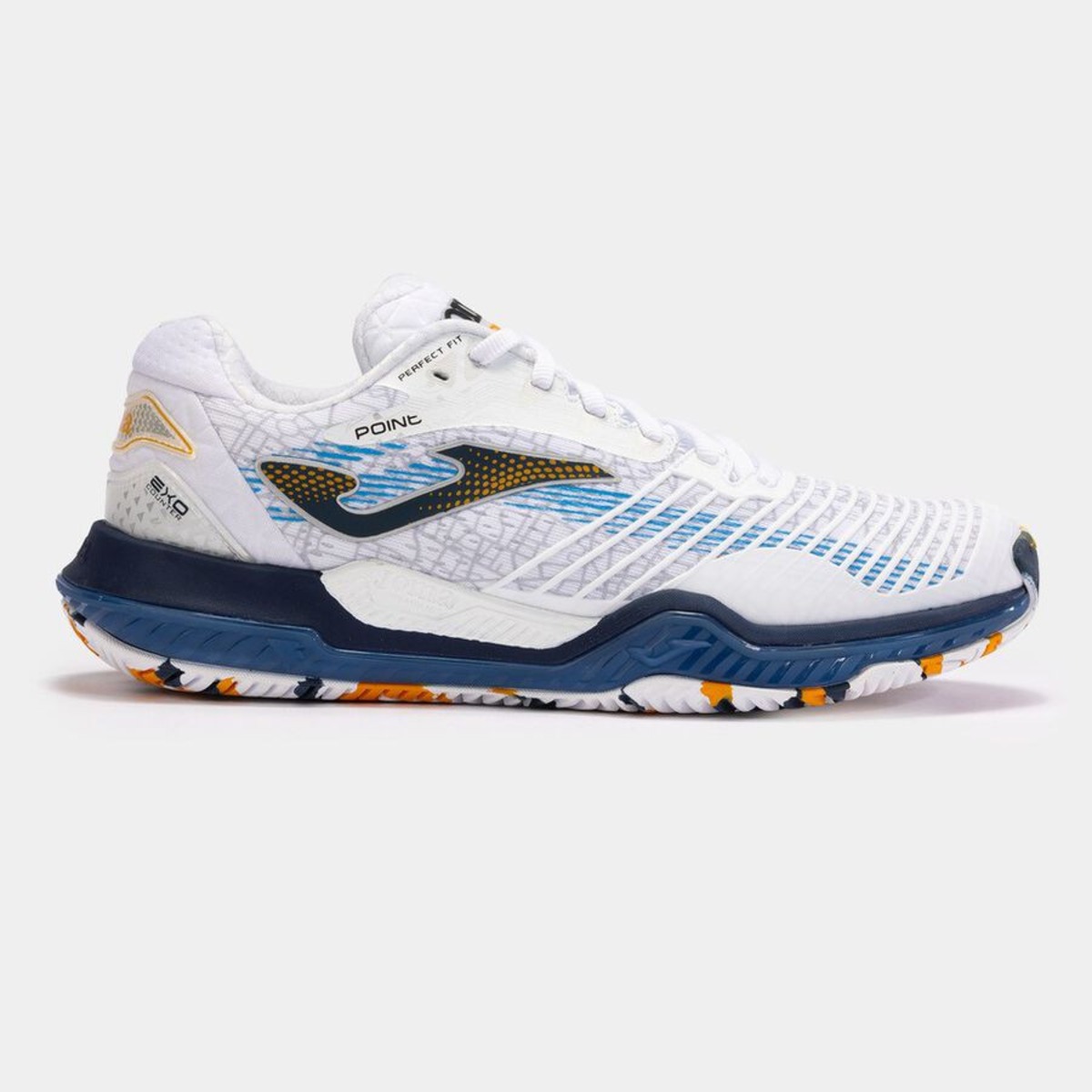 【JOMA】POINT MEN 2402 WHITE BLUE TPONW2402C | 【オンライン張替専門店】ハイブリッ堂