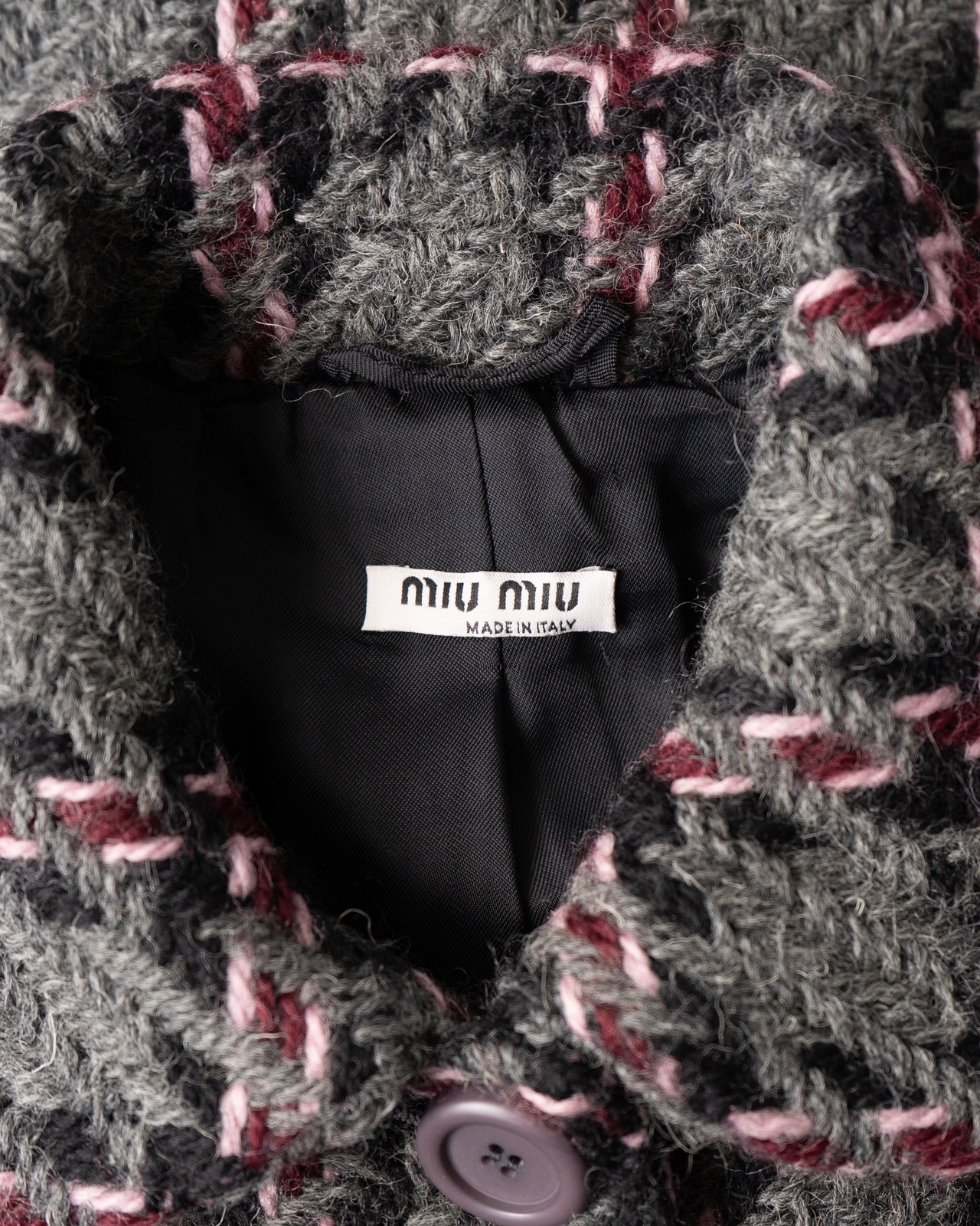 〈miu miu〉Wool Long Coat