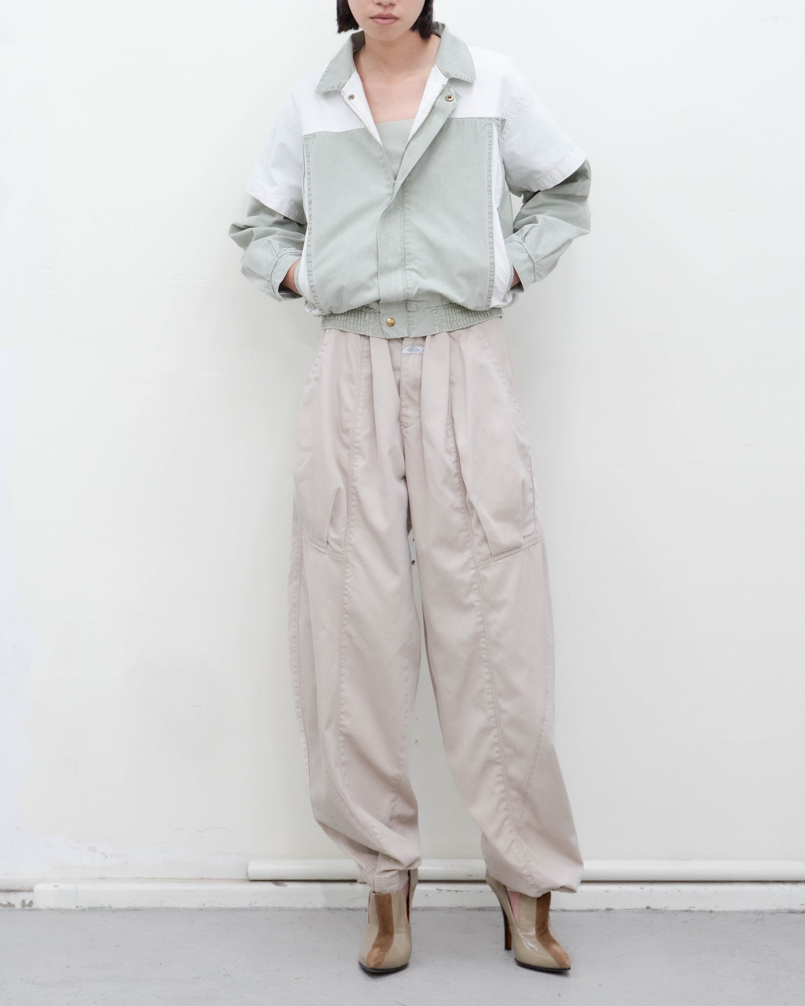 1980s Euro vintage - layered zip-up blouson | LUIK FINN