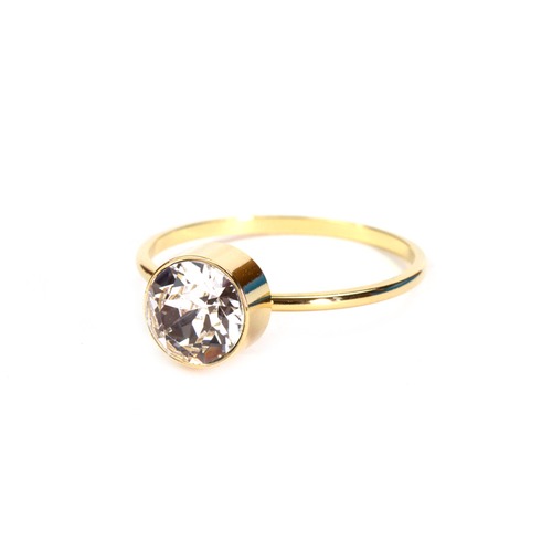 1 Stone Ring - Gold