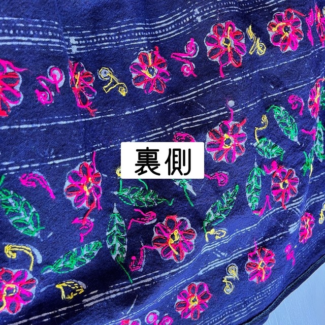 モン族ヘンプ刺繍スカート