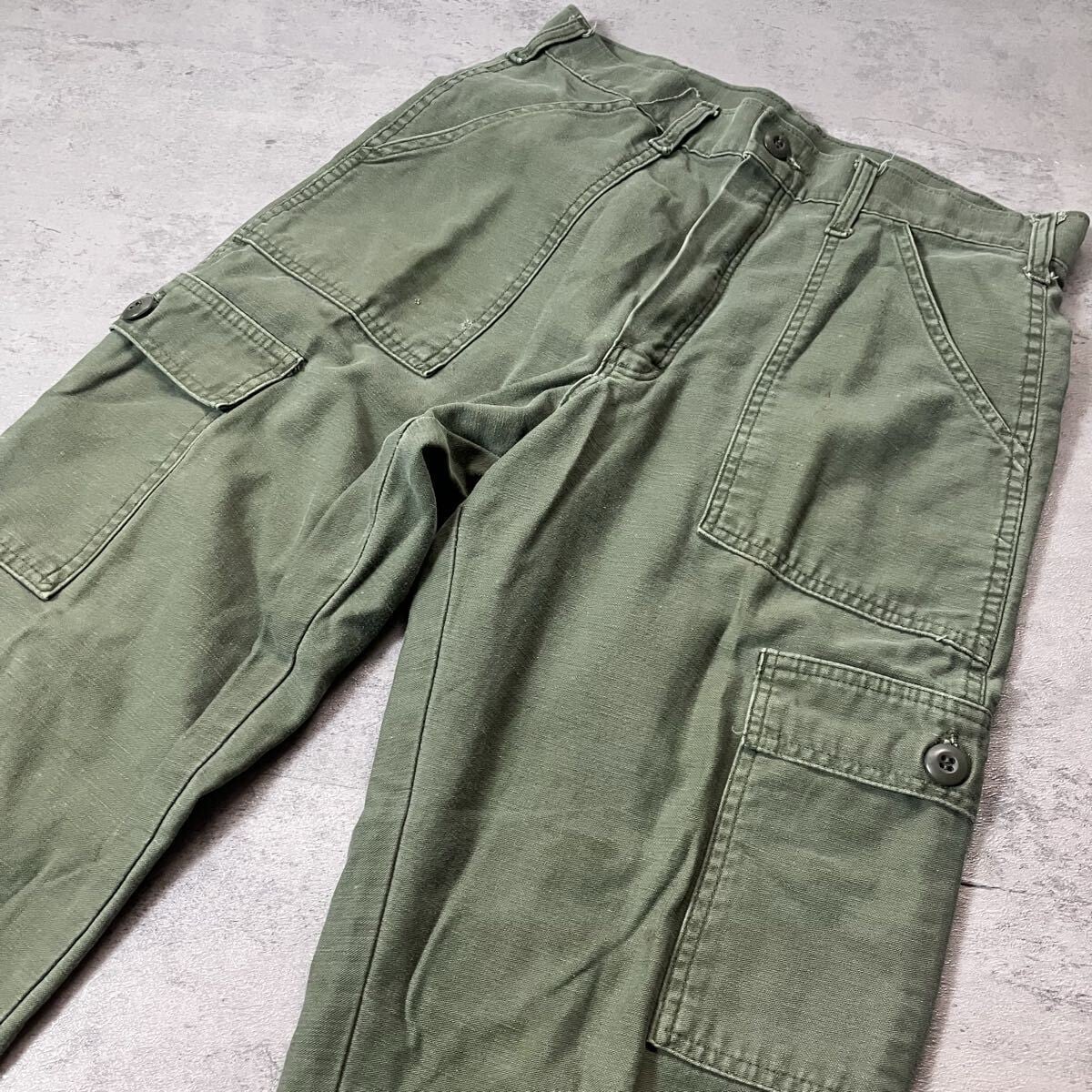US ARMY OG-107 ベイカーパンツ YKK ZIP ミリタリー 民間品 30x28