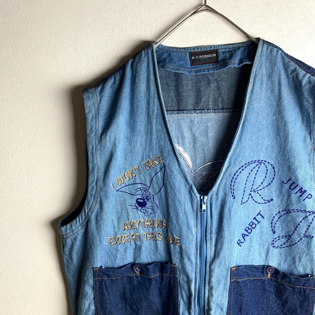 ～"vest" denim & embroidery design～