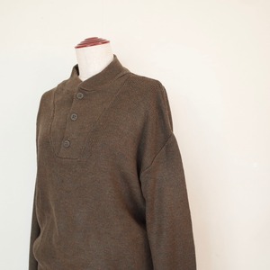 Vintage military henry neck sweater