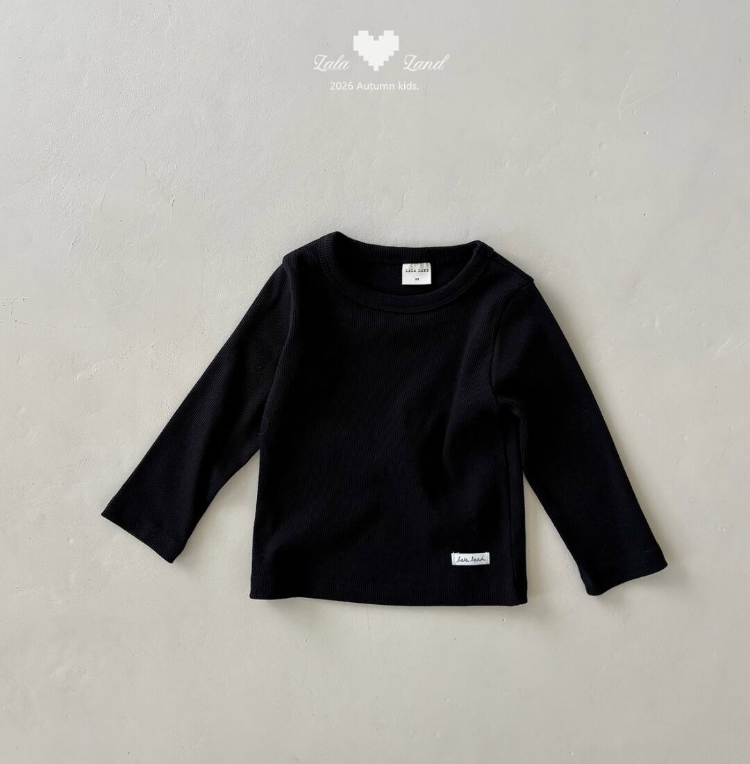 送料無料【予約】/ kidsベーラーリブTシャツ /lalaland