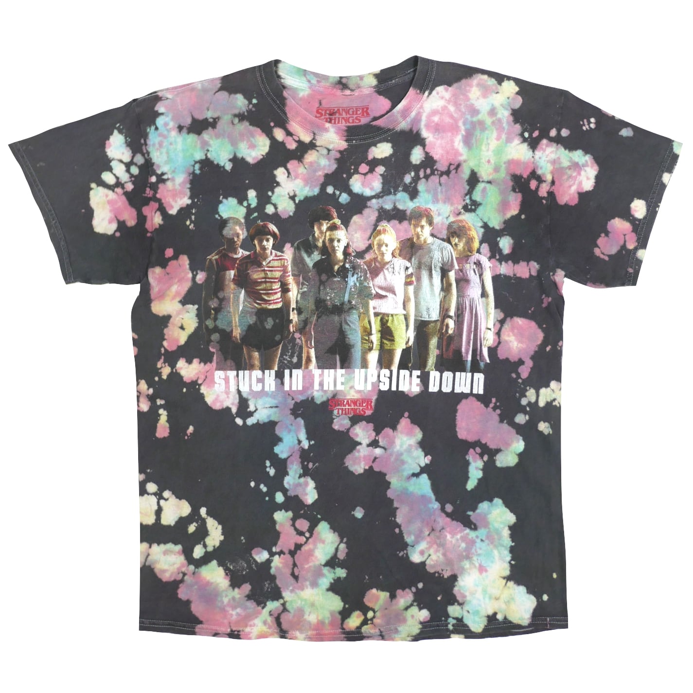 USED【L】TV Drama Stranger Things Tie-Dye Tee / ©Netflix