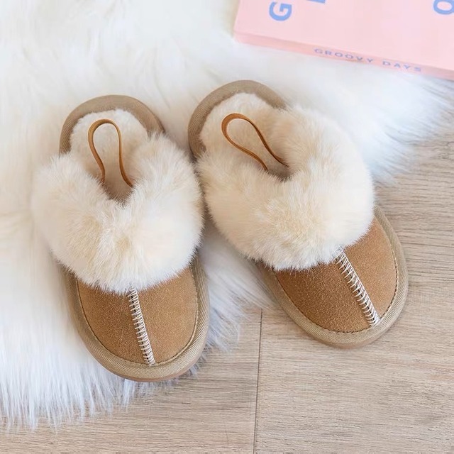 mouton fur slippe