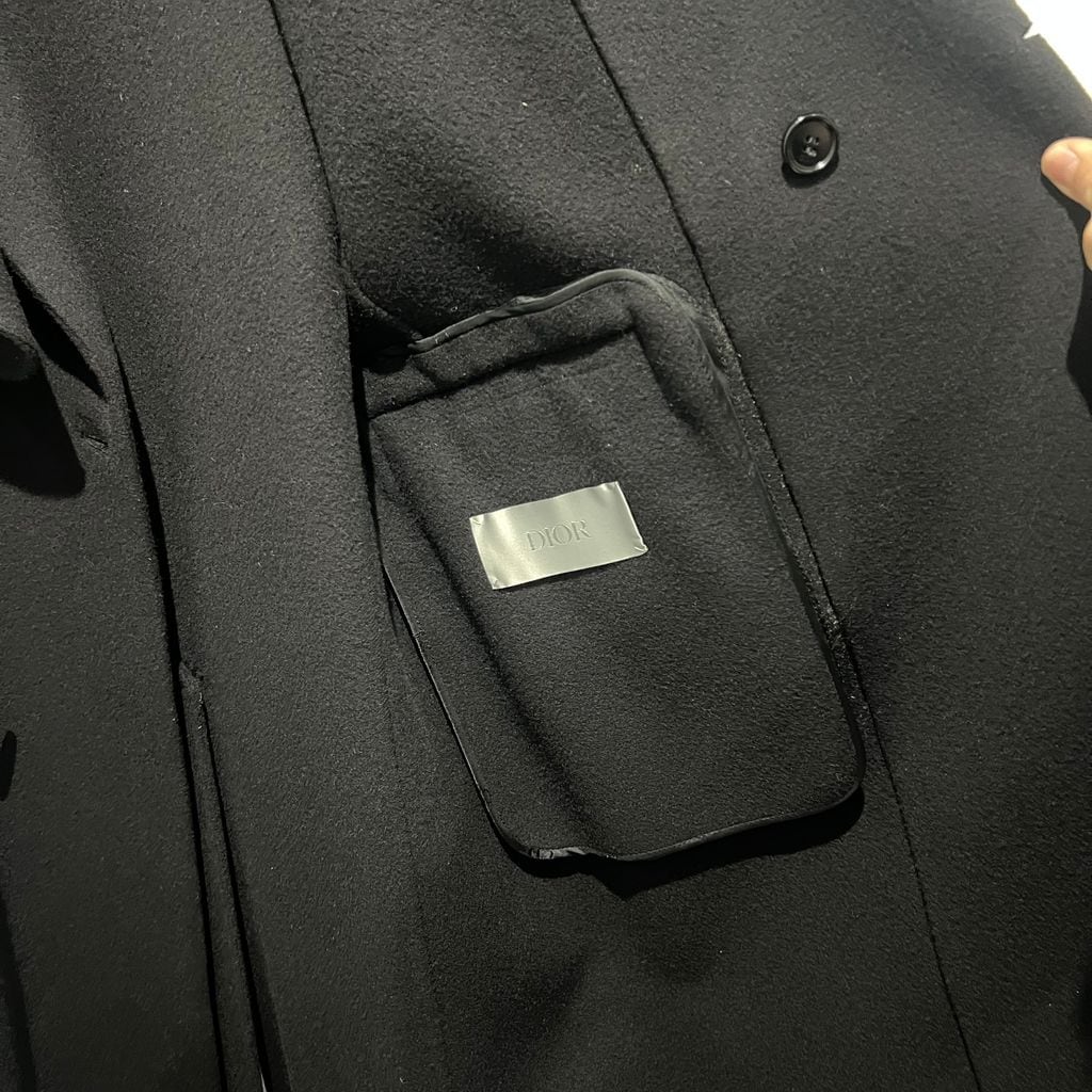 Dior ディオール 19AW Duster Coat ウール チェスターコート ブラック