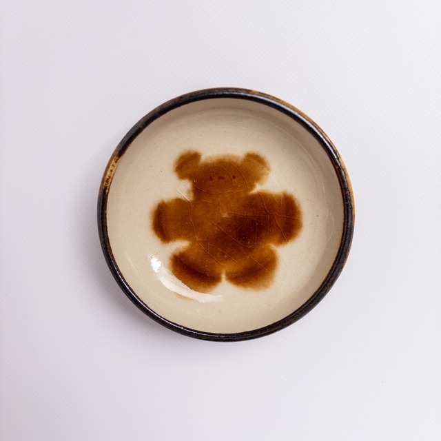 Small plate -Fluffy Teddy Bear-