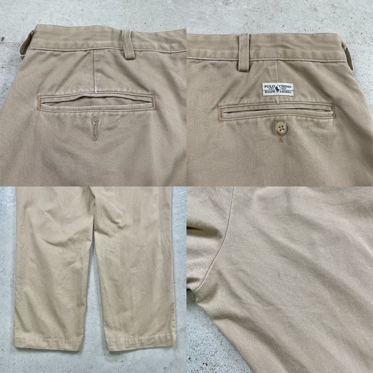 90年代 USA製 Polo Ralph Lauren ポロラルフローレン ワイドチノパンツ