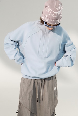 LYCRA® ハーフジップスウェット