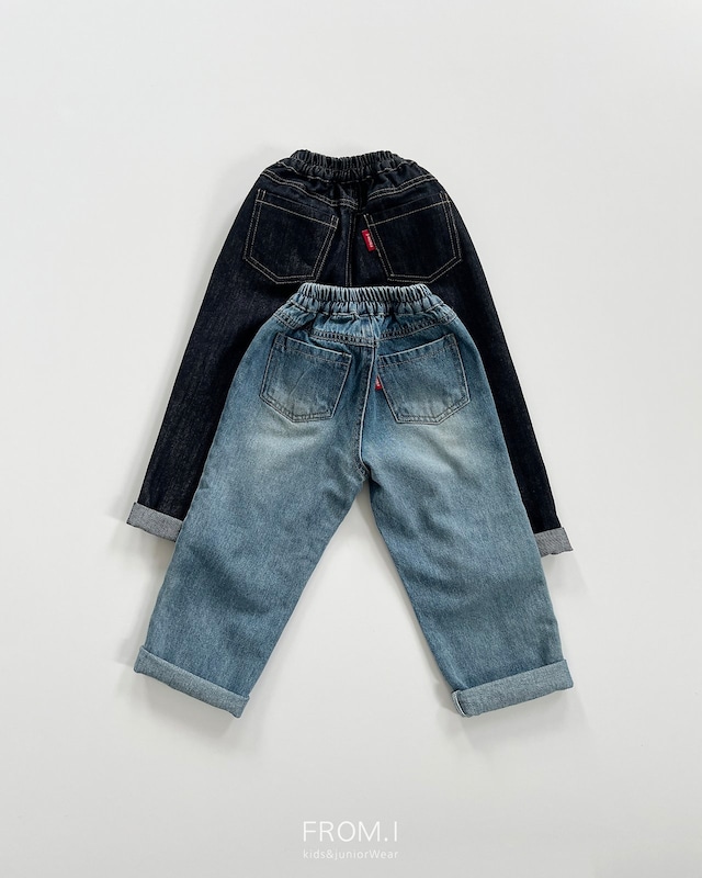 【取寄】from.i｜standard denim pants｜スタンダードデニムパンツ｜S-JL｜kids&jr｜26 autumn
