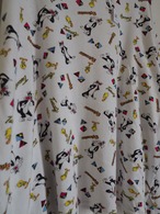 1980’s Made in USA Looney Tunes All-Over Print Mock Neck Long Sleeve Top