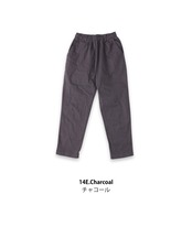COLORK/ツイルストレッチ テーパードパンツ