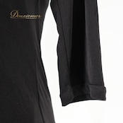 社交ダンス 衣装 トップス ブラウス ブラック系 チャコット Chacott 日本製 黒 七分袖 レース 上品 練習 レッスン 伸縮 ストレッチ シンプル パーティー セクシー かわいい オールブラック ダンス衣装 イベント ステージ