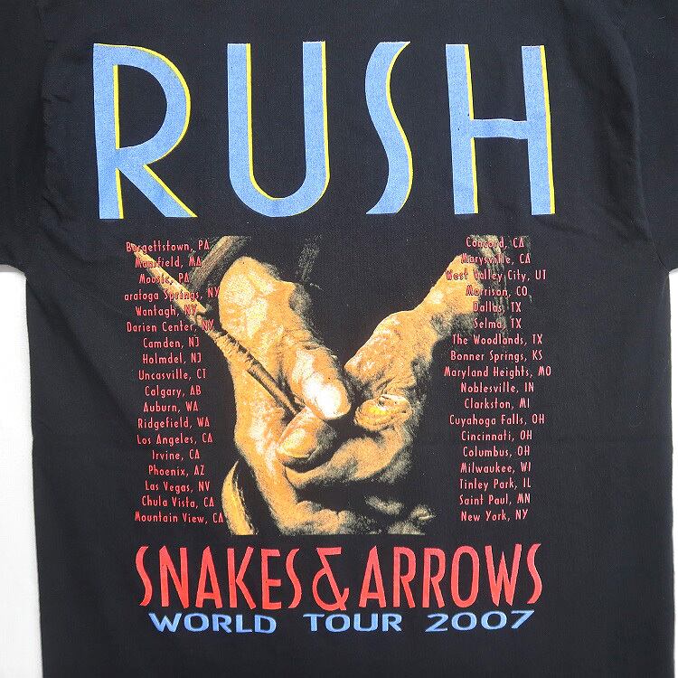 古着 RUSH ラッシュ SNAKES ARROWS バンドTシャツ プリントTシャツ