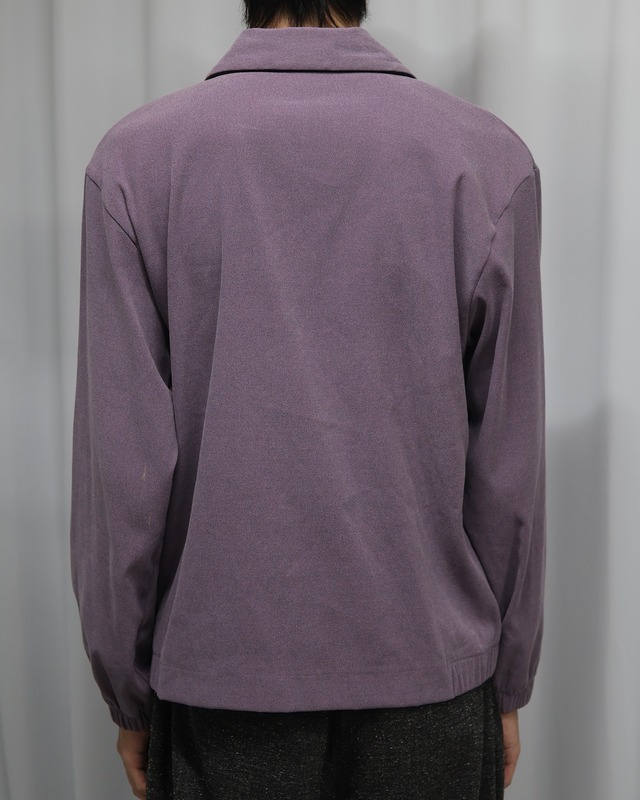 Suede-like zip blouson