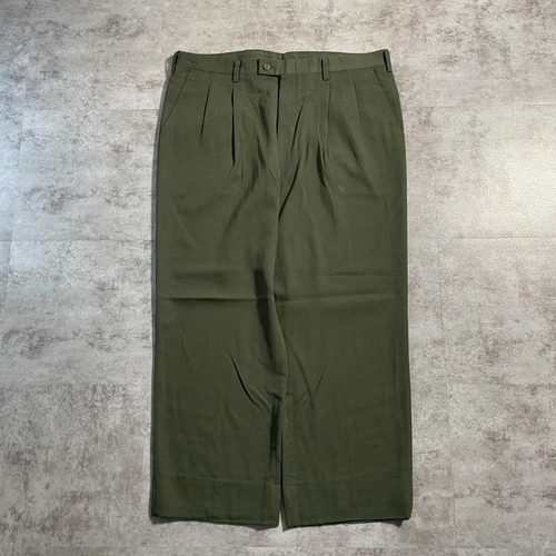 90s Balenciaga green slacks made i Japan