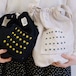 2色/小花刺繍の巾着バッグ ・11963