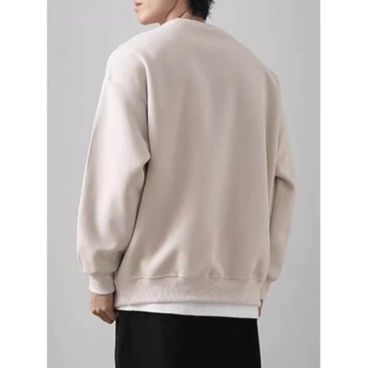 ラウンドネック スウェットシャツ af0209