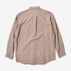 90s CHAPS Ralph Lauren リネンコットン チェック ボタンダウンシャツ