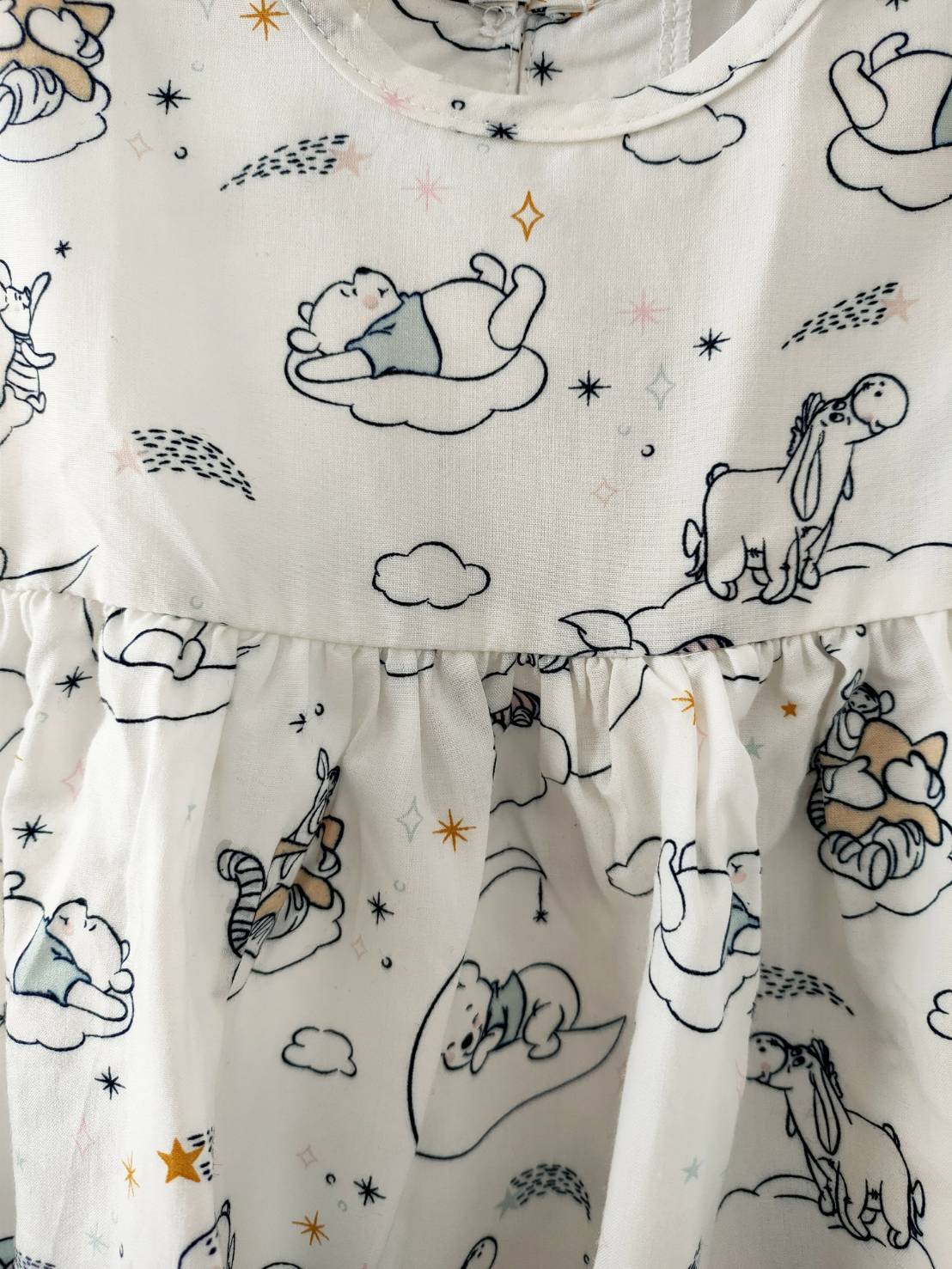 Little  PALMRHAUS/Organic Bamboo Cotton . Dreamy pooh /プーさんオーガニックコットンワンピ