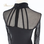 社交ダンス 衣装 ラテン ドレス ワンピース パーティ衣装 緑 黒 白 ICHIOKU イチオク ブラック系 ホワイト系 グリーン系 花柄 刺繍 ラインストーン おしゃれ エレガント フェミニン ダンスパフォーマンス ステージ衣装 曲線美 柔らかい 着心地良い 女性用 ドレスアップ 高級感 華やか