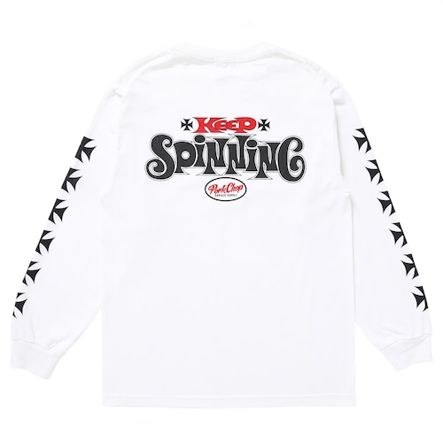 SPINNING L/S TEE/WHITE