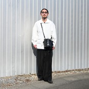 Nonnotte / Draw Cord Wide Straight Trousers
