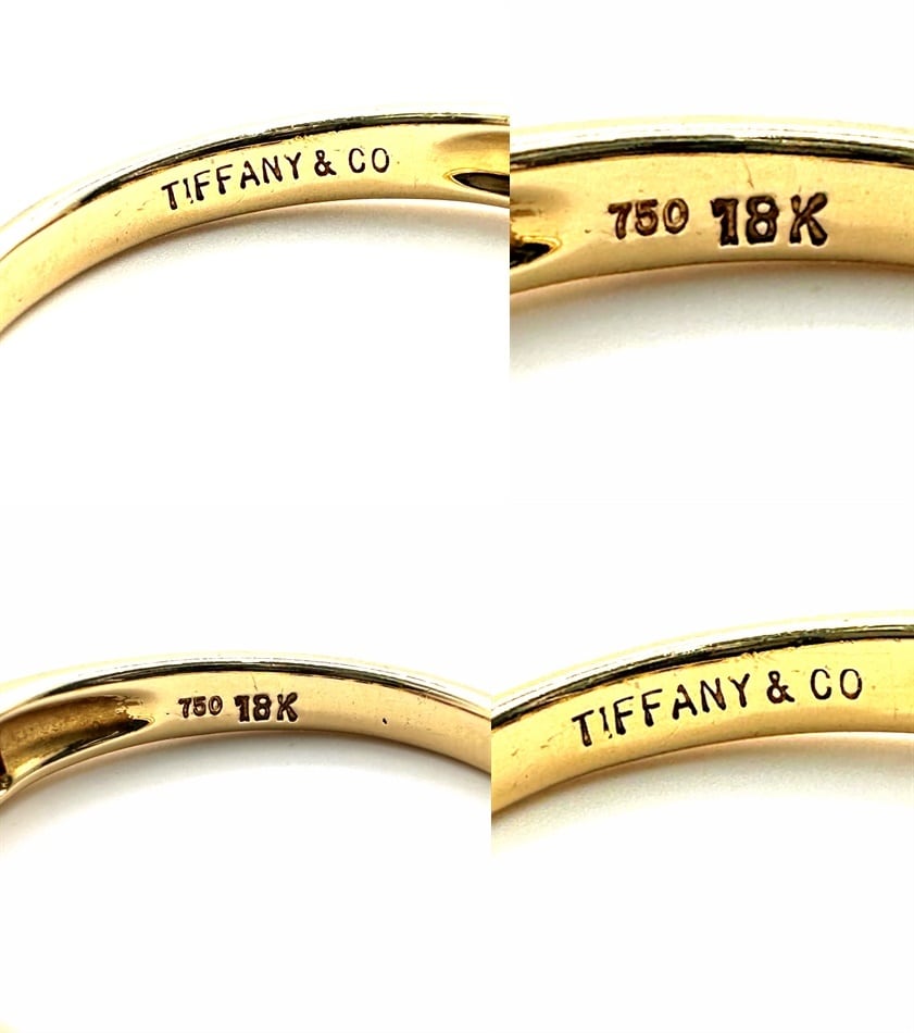 TIFFANY ティファニー プリンセスカット ルビー リング K18 YG 10P