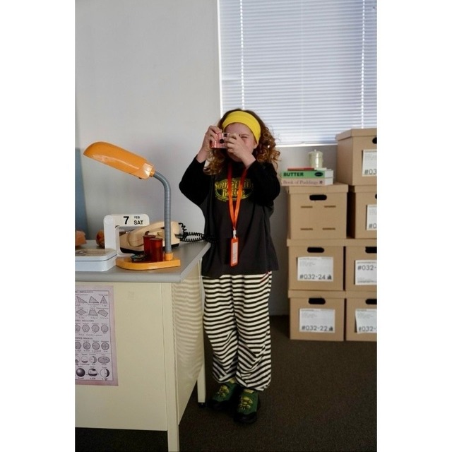 《送料無料》予約:サムシングラグランT【ramijini】※ジュニアサイズ