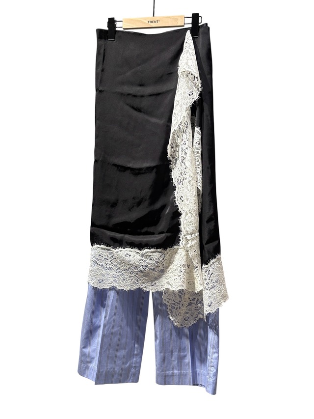 【26SS】MUKASA ムカサ/ lace Scarf Pants / パンツ