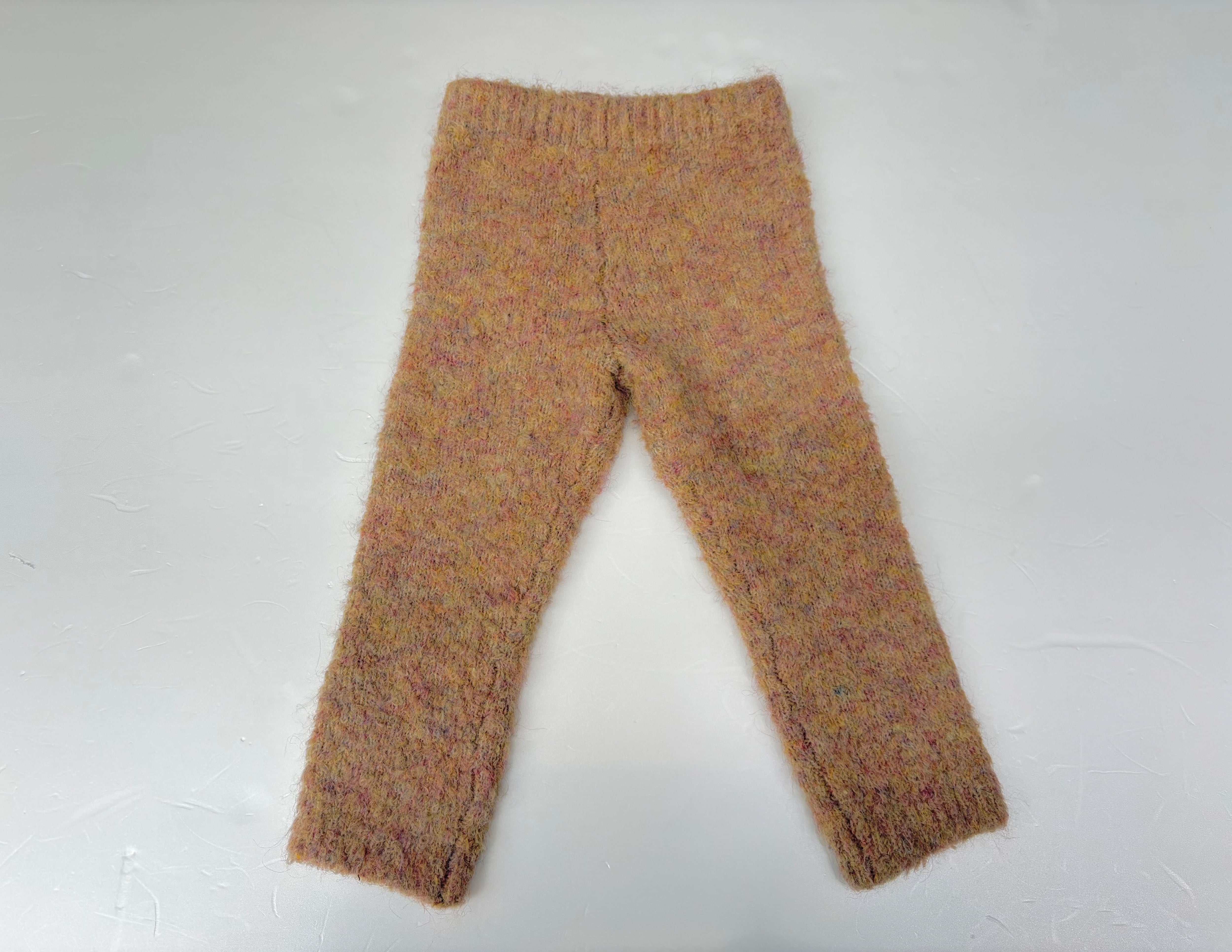 【26AW】&PAL(アンドパル)カールニットスパッツ クリーム(80/90/100/110/120)