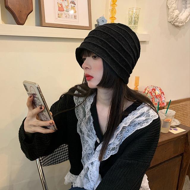 ニットオータムウィンタースタンダードキャップ レトロ 帽子 秋物 冬物 ブラック・アイド・ピーズ15003148157