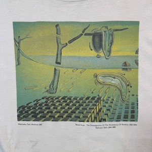 90s art Salvador Dalí TEE アートTシャツ ダリ 記憶の固執 古着