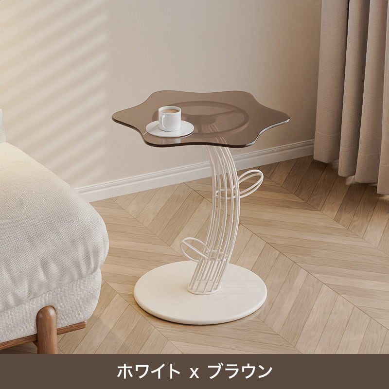 コーヒーテーブル 一人暮らし サボテン コーナーテーブル ホワイトxホワイト コーヒーテーブル 一人暮らし サボテン コーナーテーブル リビング
