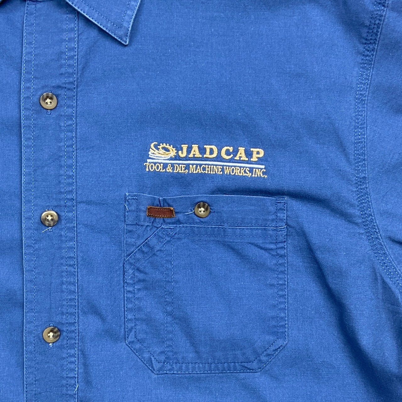 Carhartt カーハート 半袖ワークシャツ 企業ロゴ刺繍 メンズ2XL相当 