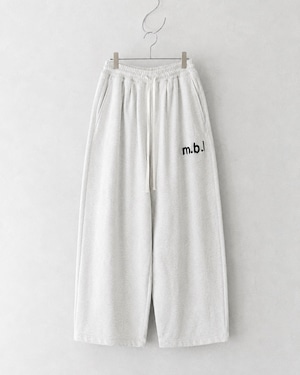 my beautiful landlet DAMAGE SWEAT WIDE PANTS OATMEAL