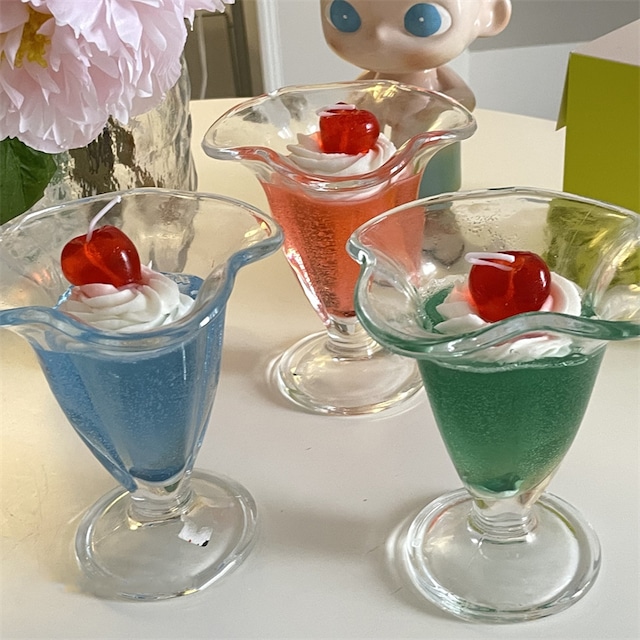 【CANDLE】アイスクリームサンデーの形キャンドル 全3色