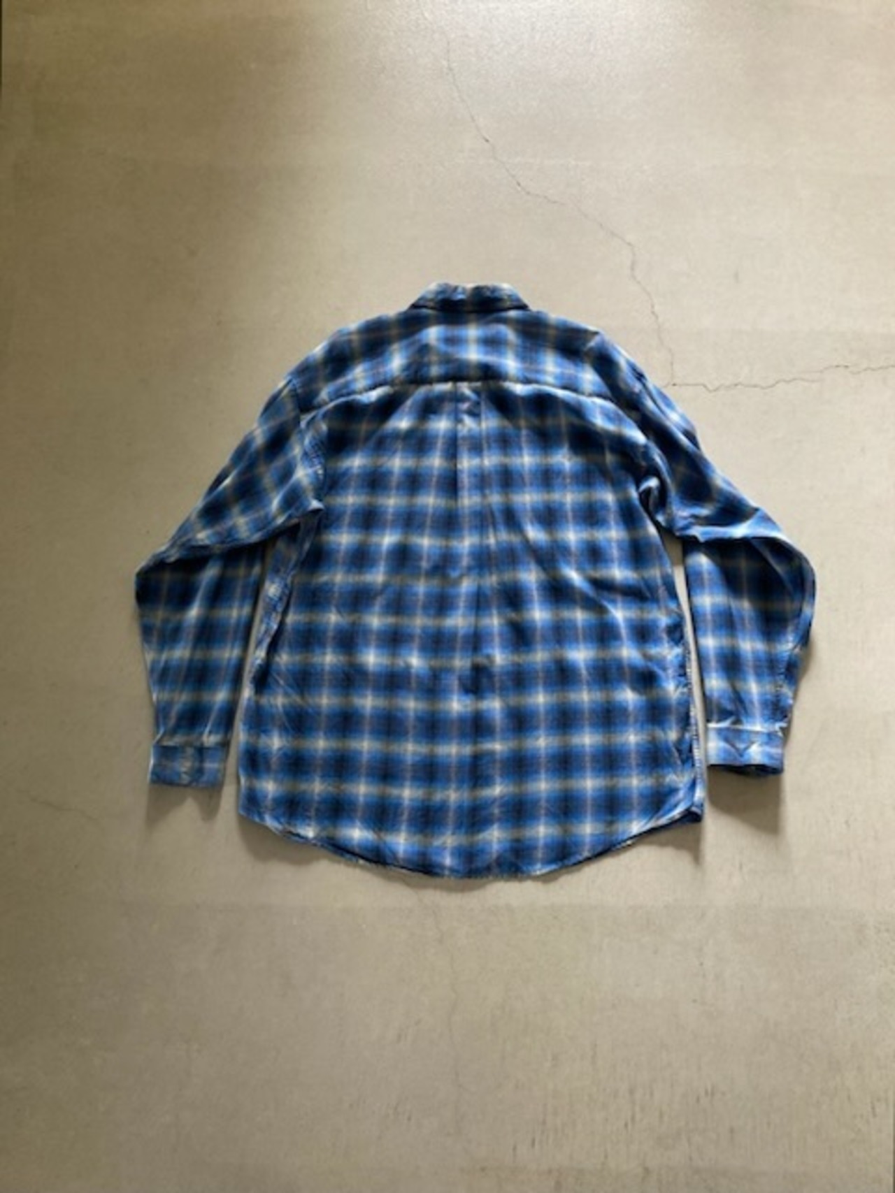 ブルーL：patagonia パタゴニア オンブレ シャドー チェック 長袖  