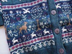 Made in England Animal motif Pure Wool cardigan