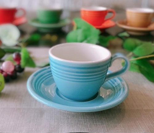 オービット　コーヒーカップ&ソーサー　7色　カフェ食器　おしゃれな食器　業務用食器