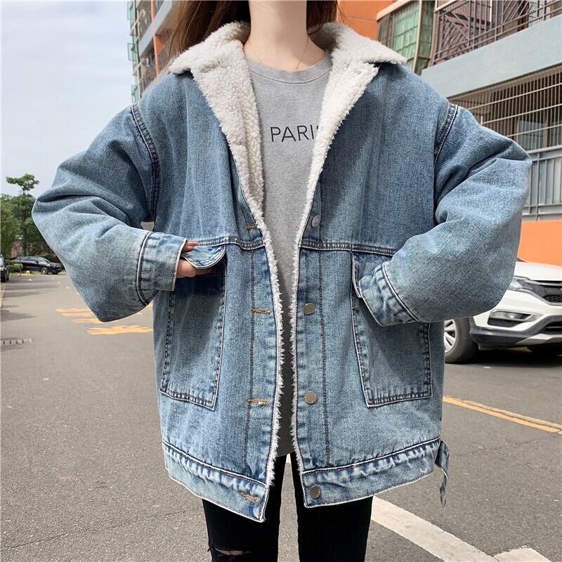 アウター デニムジャケット ジージャン 裏ボア きれいめ カジュアル 大人可愛い 韓国ファッション Luluca 韓国 トレンドファッションluluca ルルカ