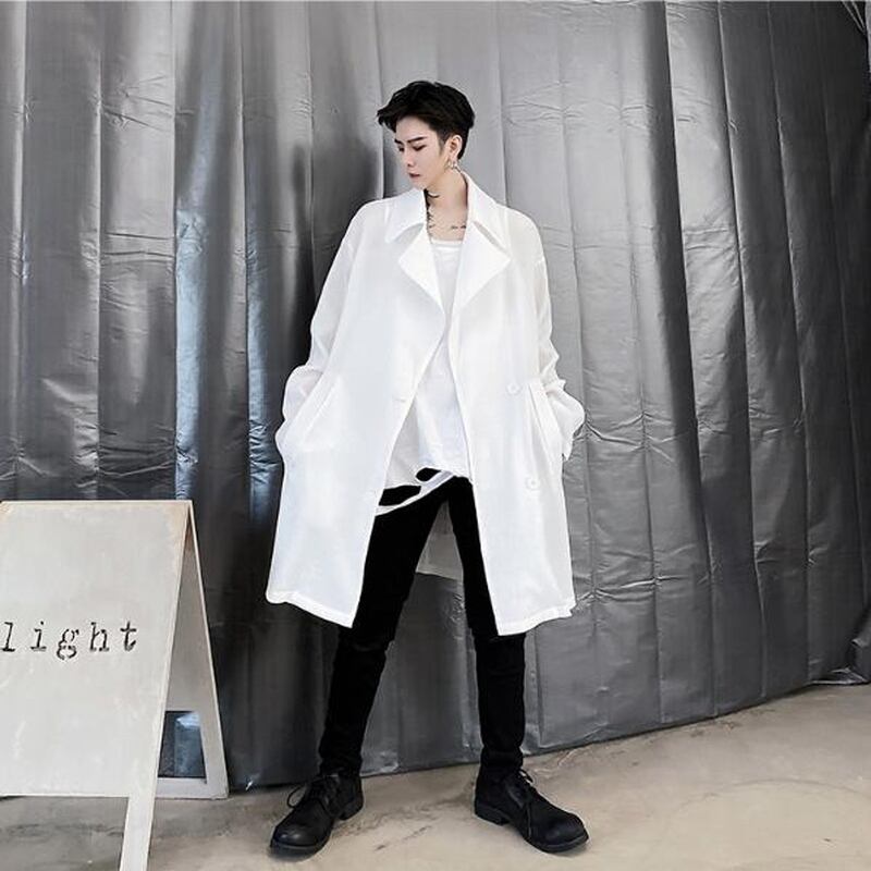 モード系 メンズ ジャケット サマージャケット カーディガン 薄手 オーバーサイズ モード系 韓国 オルチャン 原宿系 10代 代 Dressyなモード系 ゴシック専門店 Ladies Fashion Seasonz