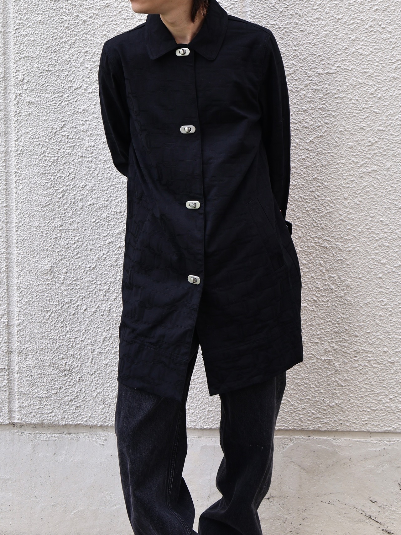allover design half coat