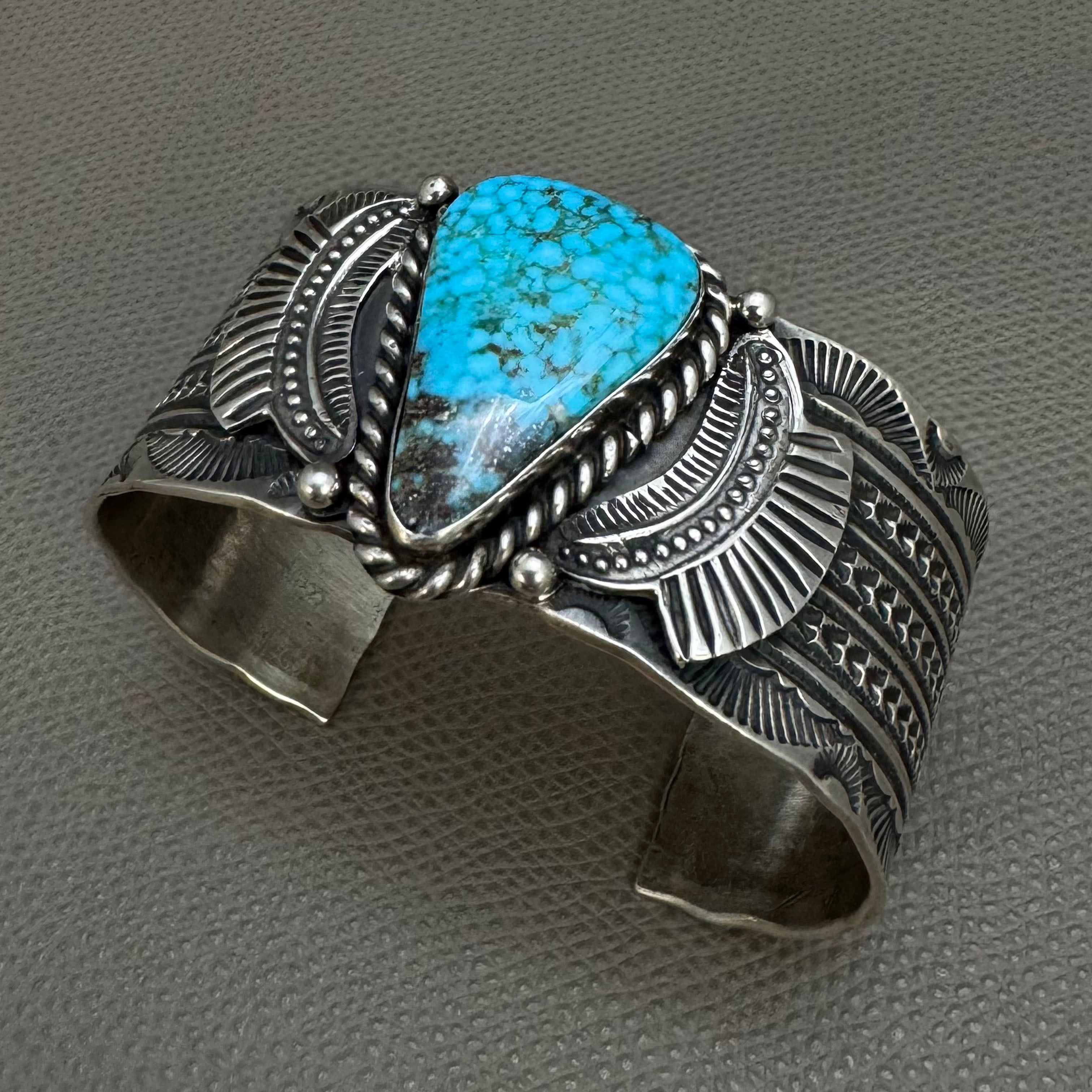 HOPI（ホピ）族 アーティスト作 オーバーレイリング 18号 シルバー